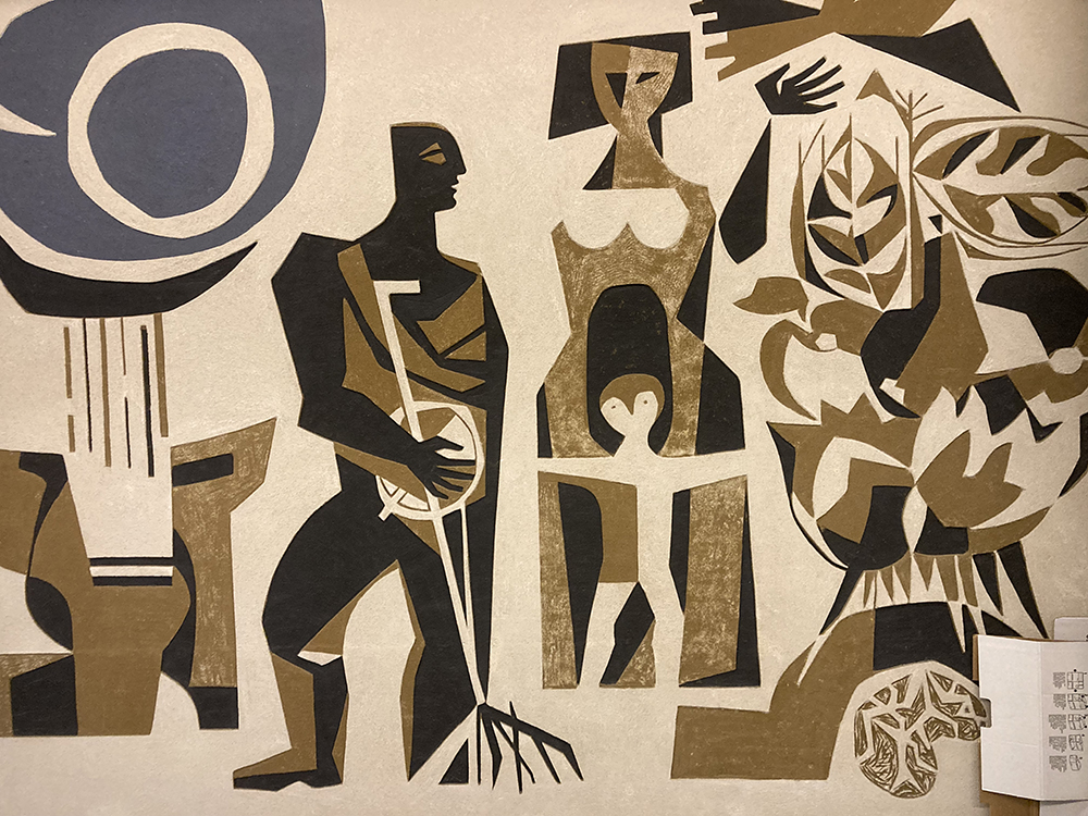 Jan Goeting - Sgraffito ministerie van landbouw (ca 1955)